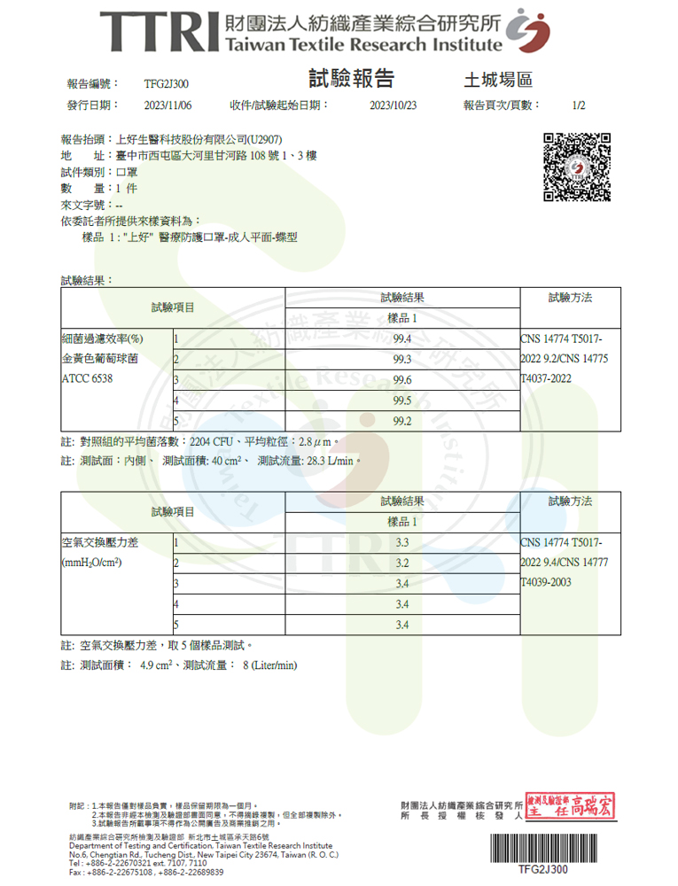 上好醫療防護口罩-蝶型口罩